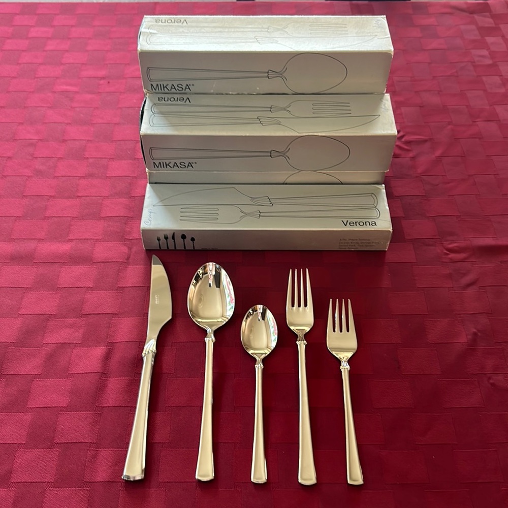 MIKASA Verona Glossy Stainless Flatware Japan Collection